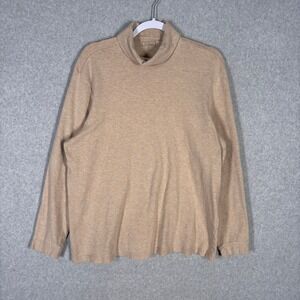 Club Room Men Turtleneck Shirt XL Cotton Quiet Luxury Minimal Neutral Base Layer